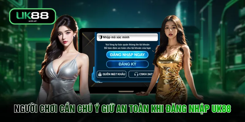 Người chơi cần chú ý giữ an toàn khi đăng nhập UK88