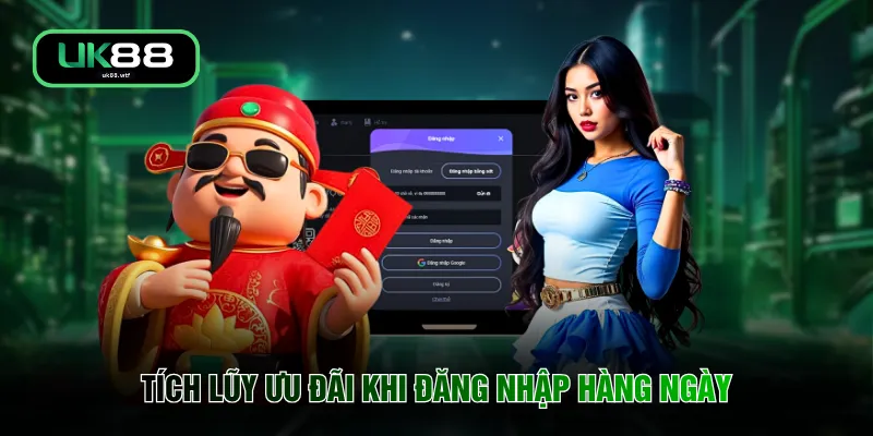 Tích lũy ưu đãi khi đăng nhập hàng ngày 